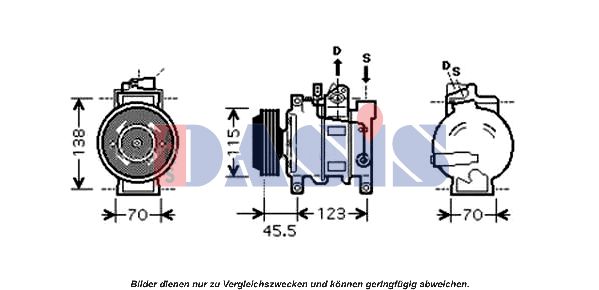 AKS DASIS kompresorius, oro kondicionierius 851654N